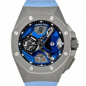 audemars piguet royal oak concept flying tourbillon gmt blue titanium