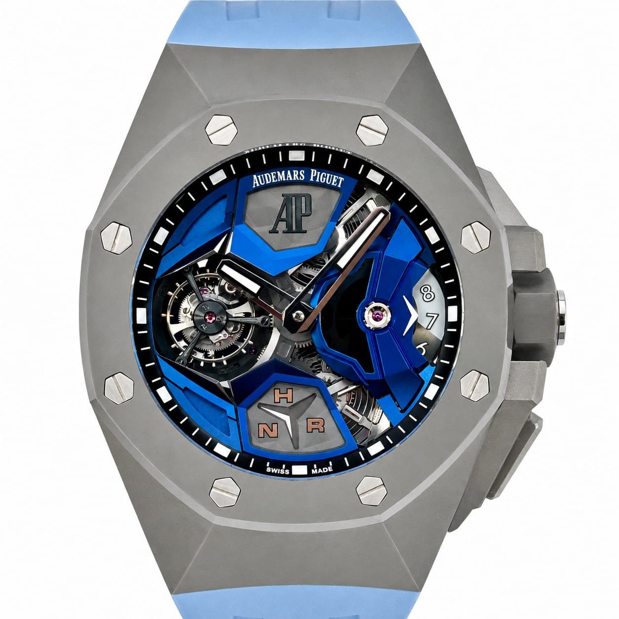 audemars piguet royal oak concept flying tourbillon gmt blue titanium audemars piguet royal oak concept flying tourbillon gmt blue titanium