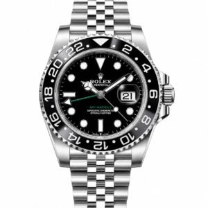 rolex gmt master ii black grey bezel jubilee