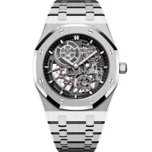 Audemars Piguet Royal Oak Double Balance Wheel Openworked Stainless Steel Skeleton Luxury Watch