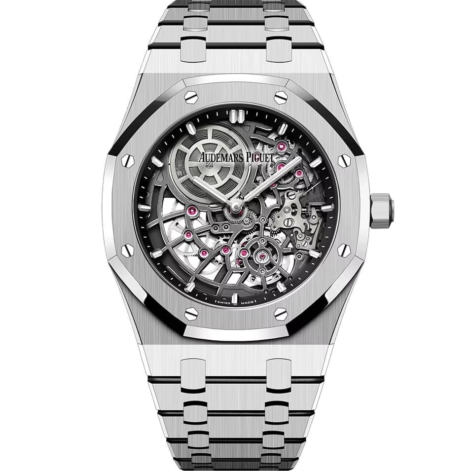 Audemars Piguet Royal Oak Double Balance Wheel Openworked Audemars Piguet Royal Oak Double Balance Wheel Openworked Stainless Steel Skeleton Luxury Watch