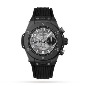 Hublot Big Bang Unico Black Magic 42mm black ceramic skeleton watch