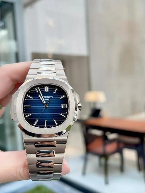 Patek Philippe Nautilus Blue Dial Patek Philippe Nautilus Blue Dial luxury watch
