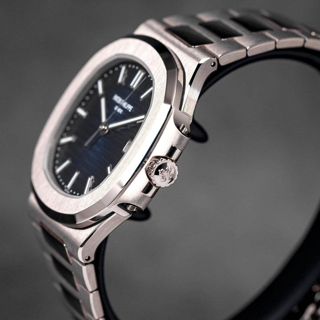 Patek Philippe Nautilus Blue Dial Patek Philippe Nautilus Blue Dial luxury watch
