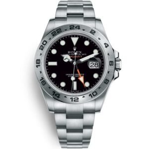 Rolex Explorer II Black Dial 42mm Automatic Luxury Watch in Oystersteel