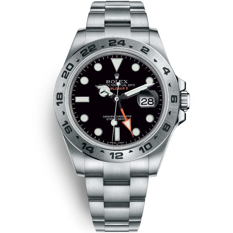 Rolex Explorer II Black Dial 42mm Rolex Explorer II Black Dial 42mm Automatic Luxury Watch in Oystersteel