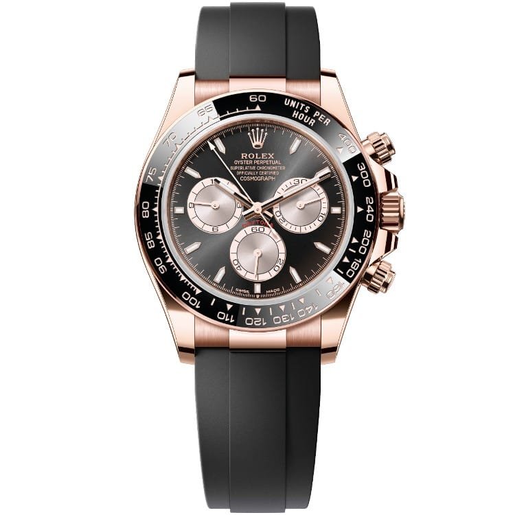 Rolex Cosmograph Daytona Everose Gold Oysterflex Rolex Cosmograph Daytona Everose Gold Oysterflex Automatic Swiss Luxury Chronograph Watch