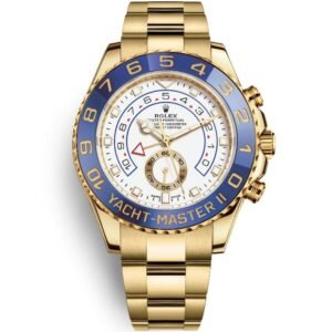 Rolex Yacht-Master II 18K Yellow Gold White Dial Automatic Swiss Luxury Watch