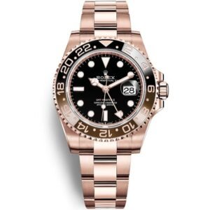 Rolex GMT-Master II Everose Gold Root Beer Automatic Swiss Luxury Watch