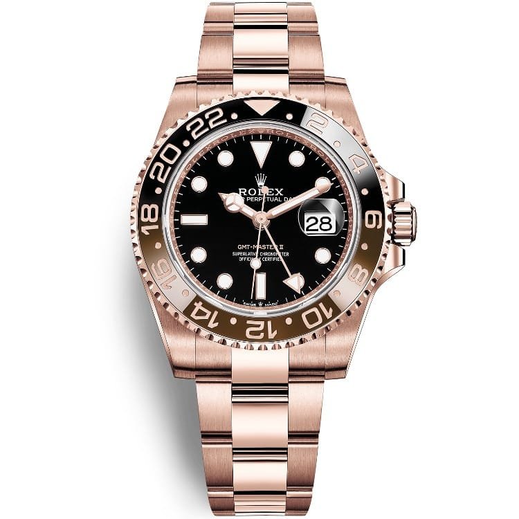 Rolex GMT-Master II Everose Gold Root Beer Rolex GMT-Master II Everose Gold Root Beer Automatic Swiss Luxury Watch