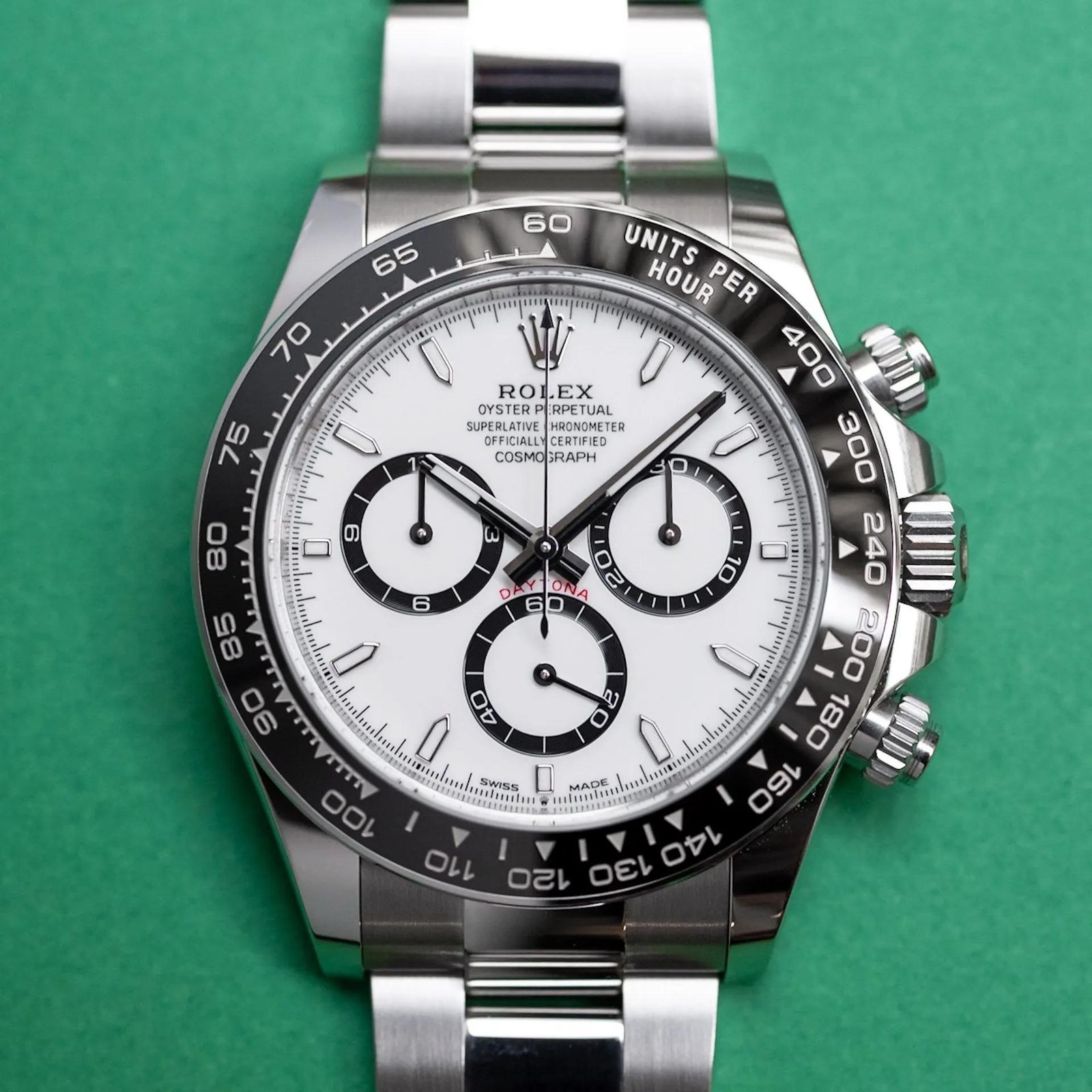 Rolex Daytona 126500LN Panda Rolex Daytona 126500LN Panda white dial black chronograph counters